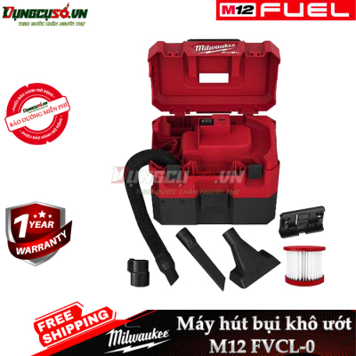 Máy hút bụi khô, ướt  Milwaukee M12 FVCL