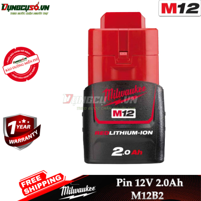 Pin 12V 2.0Ah Milwaukee M12B2
