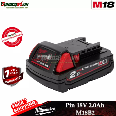 Pin 18V 2.0Ah Milwaukee M18B2