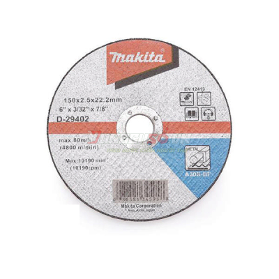 Đá cắt sắt A30S 150×2.5×22.23mm Makita D-29402