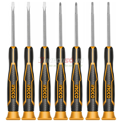Bộ 7 tua vít đồng hồ INGCO HKSD0718