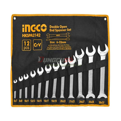Bộ 12 cờ lê hai miệng 6-32mm INGCO HKSPA2142