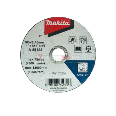 Đá cắt sắt A46S 100x2x16mm Makita A-85123