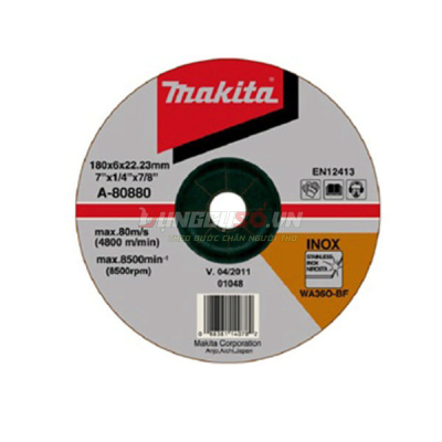 Đá mài inox 180x6x16mm A36P/WA36N Makita A-80880