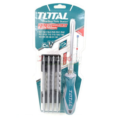 Bộ tua vít đa năng 18 trong 1 Total THT250236