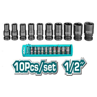 Bộ 10 đầu tuýp Impact DR 1/2 in Total THISTD12101