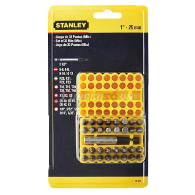 Mũi vặn vít bộ 33P Stanley 68-072