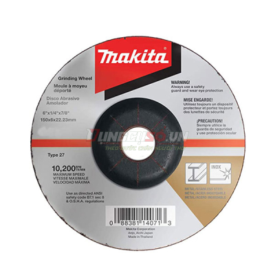 Đá mài inox 150x6x16mm A36P/WA36N Makita A-80846