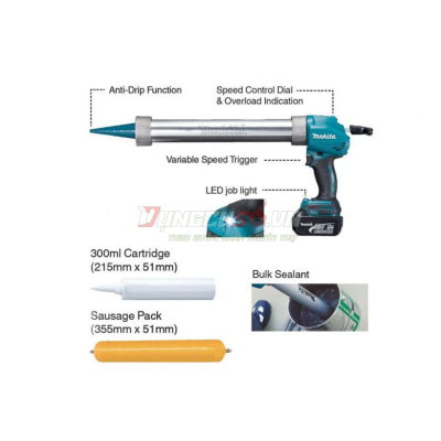 Thân súng bắn silicon pin 18V Makita DCG180ZB