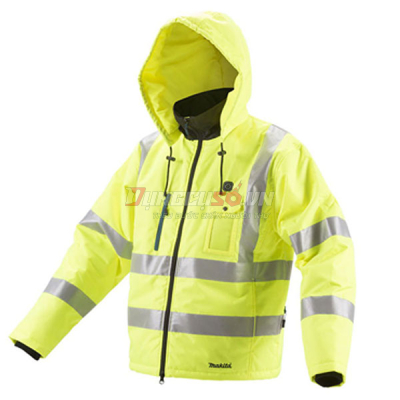 Áo khoác sưởi ấm pin size L 18V/14.4V Makita DCJ206YL