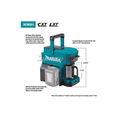 Máy pha cà phê pin 18V Makita DCM501Z
