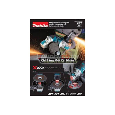 Máy mài góc pin 18V Makita DGA419RTJ