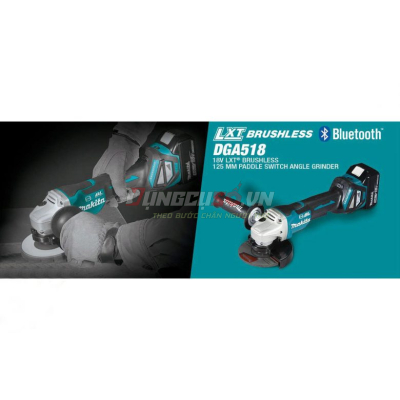 Máy mài góc 125mm pin 18V Makita DGA518RTE