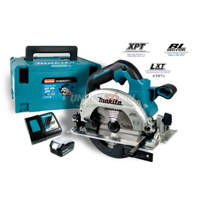 Máy cưa đĩa 165mm pin 18V Makita DHS660RFJ
