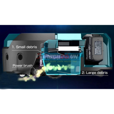 Thân máy hút bụi robot pin 18V Makita DRC200Z