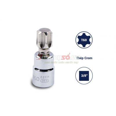 Đầu tuýp mũi sao 3/8in – T60 Sata 22111