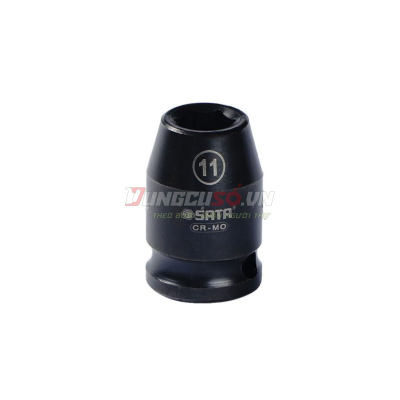 Đầu tuýp đen 6 cạnh 1/2in – 11mm Sata 34304