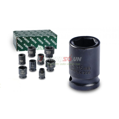 Đầu tuýp đen 6 cạnh 1/2in – 16mm Sata 34309