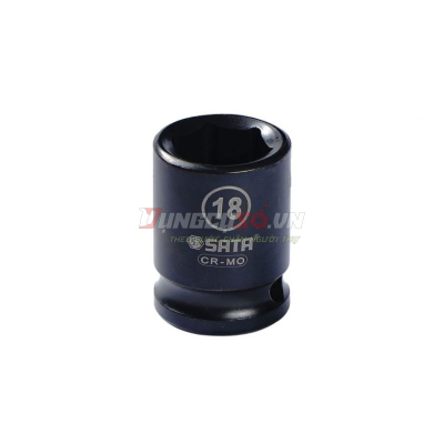 Đầu tuýp đen 6 cạnh 1/2in – 18mm Sata 34311