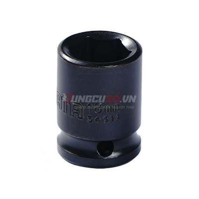 Đầu tuýp đen 6 cạnh 1/2in – 18mm Sata 34311