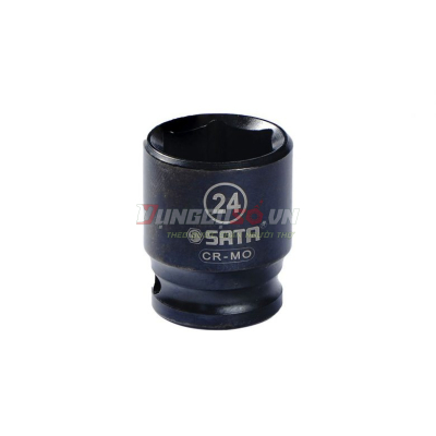 Đầu tuýp đen 6 cạnh 1/2in – 24mm Sata 34317