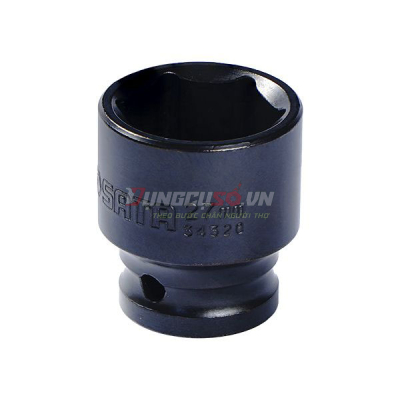 Đầu tuýp đen 6 cạnh 1/2in – 27mm Sata 34320