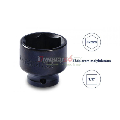 Đầu tuýp đen 6 cạnh 1/2in – 32mm Sata 34325