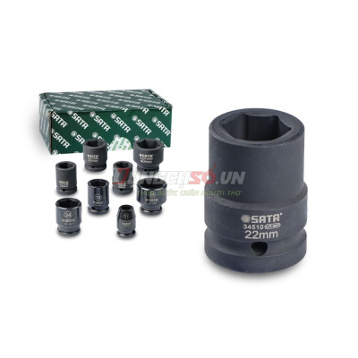 Đầu tuýp đen 6 cạnh 3/4in – 22mm Sata 34510