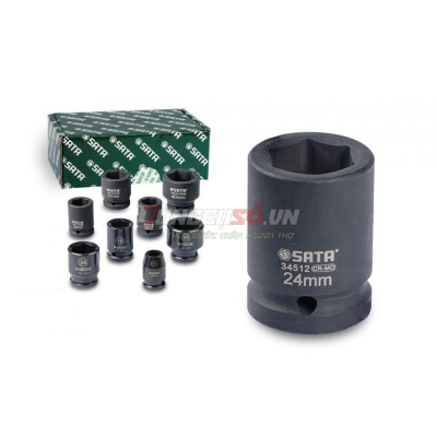 Đầu tuýp đen 6 cạnh 3/4in – 24mm Sata 34512