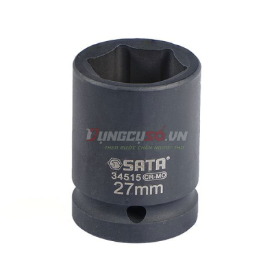 Đầu tuýp đen 6 cạnh 3/4in – 27mm Sata 34515