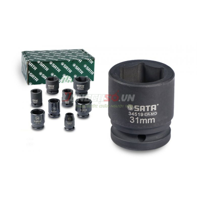 Đầu tuýp đen 6 cạnh 3/4in – 31mm Sata 34519