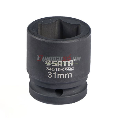 Đầu tuýp đen 6 cạnh 3/4in – 31mm Sata 34519