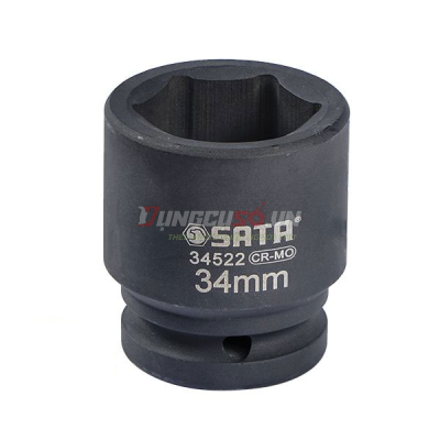 Đầu tuýp đen 6 cạnh 3/4in – 34mm Sata 34522