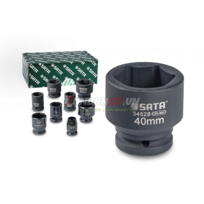 Đầu tuýp đen 6 cạnh 3/4in – 40mm Sata 34528