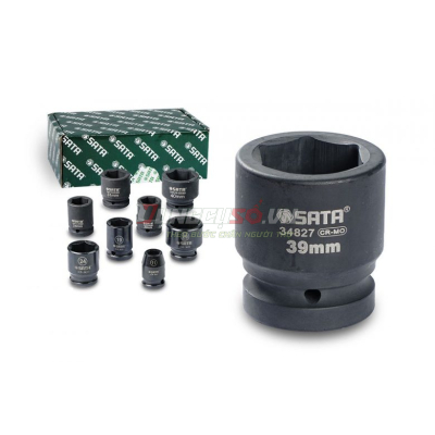 Đầu tuýp đen 6 cạnh 1in – 39mm Sata 34827