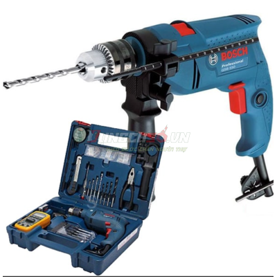 Máy khoan động lực Bosch GSB 550 (SET 80 MÓN NGÀNH ĐIỆN)