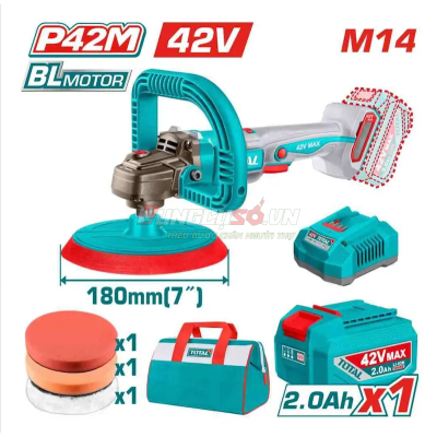 Máy đánh bóng không chổi than dùng pin TOTAL TAPLI42181 (42V)