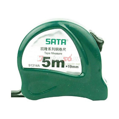 Thước cuốn thép 5.0m Sata 91314A