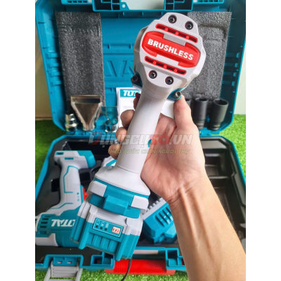 Bộ combo máy siết buloong không chổi than TIWLI2085 & máy thổi nhiệt TBLI2002 dùng pin 20V - TOSLI240489