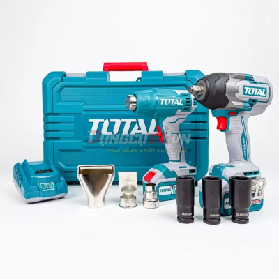 Bộ combo máy siết buloong không chổi than TIWLI2085 & máy thổi nhiệt TBLI2002 dùng pin 20V - TOSLI240489