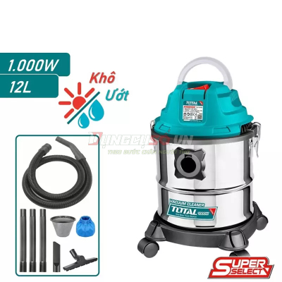 Máy hút bụi 12L Total TVC12202 - 1000W
