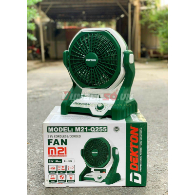 Quạt dùng pin Dekton M21-Q255 (Chưa Pin Sạc)