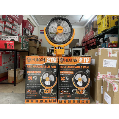 Quạt dùng pin và điện Hukan 21V HK-CRF3500M (Chưa Pin Sạc)